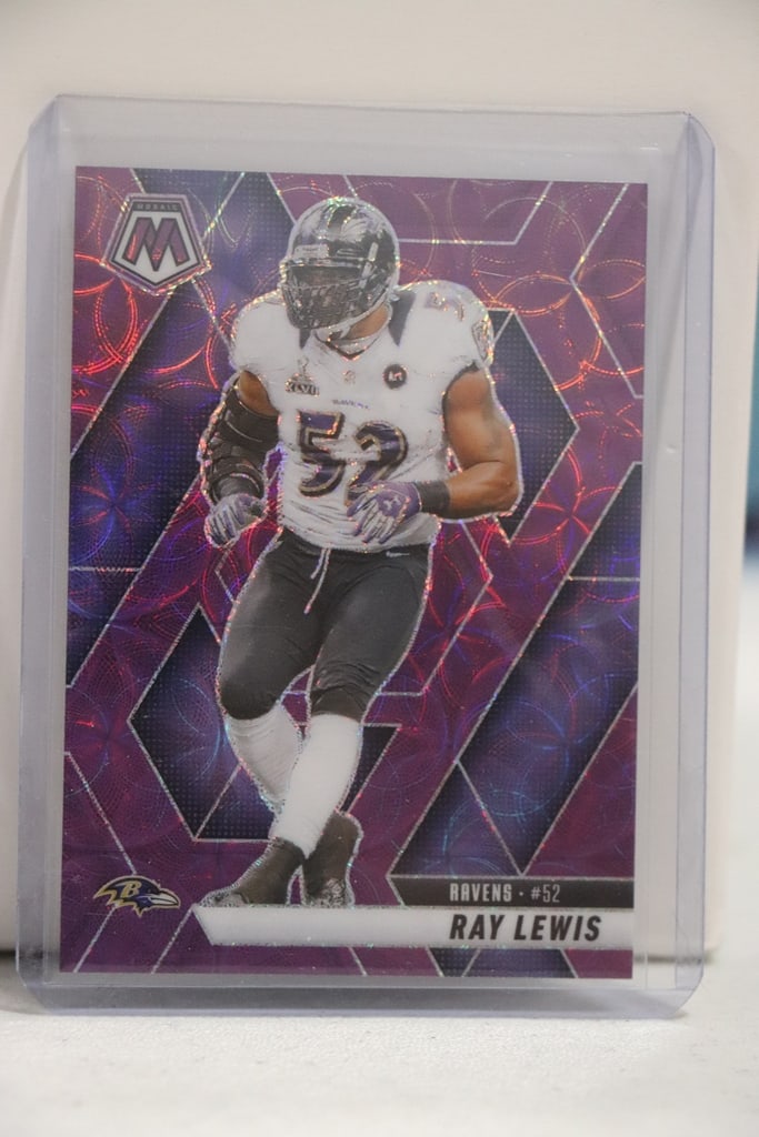 RAY LEWIS 2025 PANINI MOSAIC PURPLE SCOPE PRIZM COLOR MATCH (1 of 1)