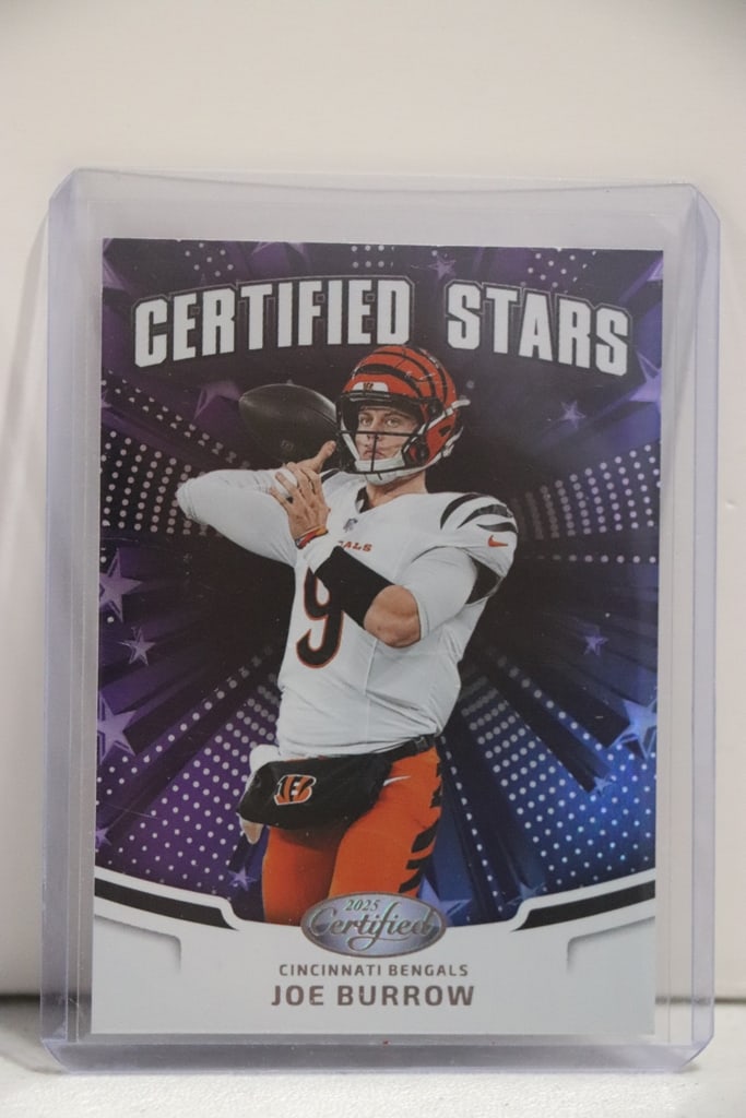 JOE BURROW 2025 PANINI CERTIFIED STARS INSERT (1 of 1)