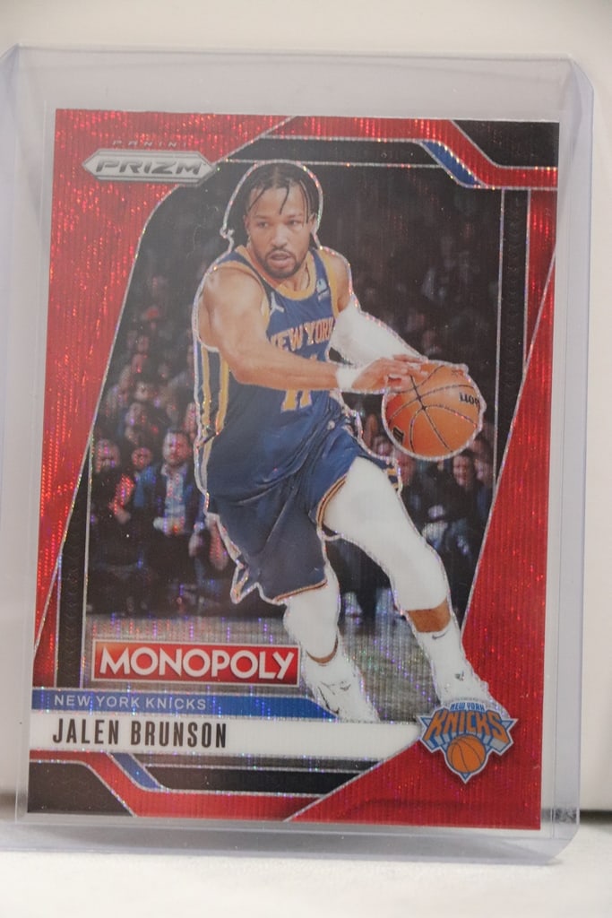 JALEN BRUNSON 2024-25 PANINI PRIZM MONOPOLY RED WAVE PRIZM (1 of 1)