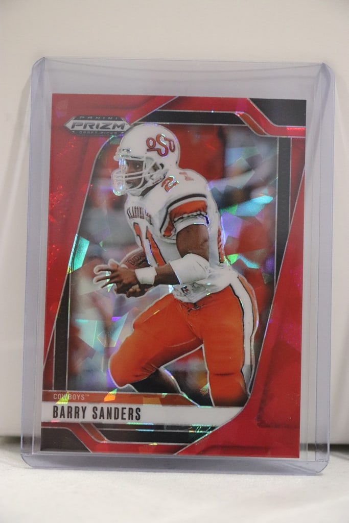 BARRY SANDERS 2025 PANINI PRIZM DRAFT RED ICE PRIZM (1 of 1)