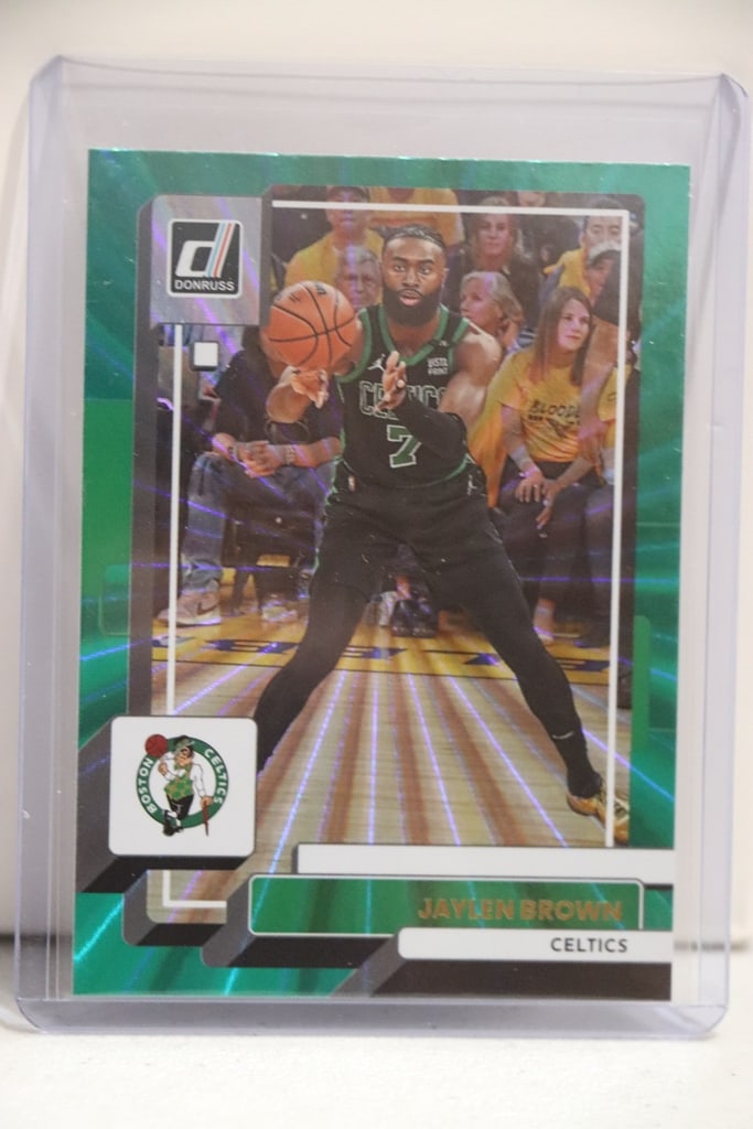 JAYLEN BROWN 2022-23 DONRUSS GREEN FLOOD COLOR MATCH (1 of 1)