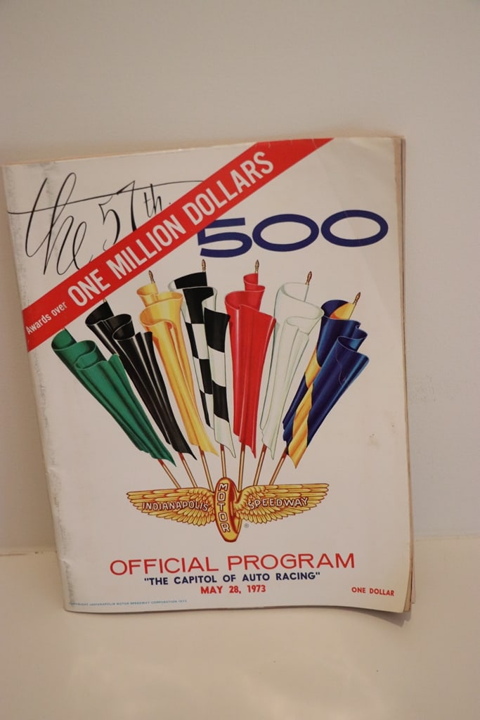 1973 INDY 500 PROGRAM: A PROGRAM FROM THE 1973 INDY 500. VERY GOOD CONDITION. 