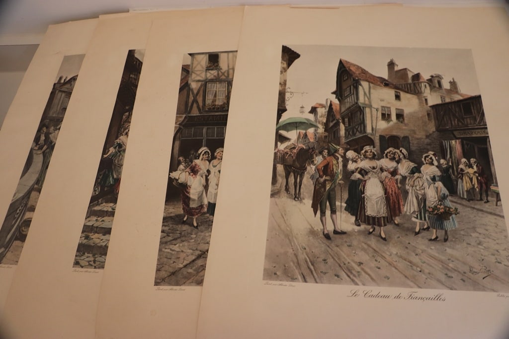 ALONSO PEREZ PRINTS: A GROUP OF 4 ALONSO PEREZ PRINTS. 19.5X27.5. VERY GOOD CONDITION. 