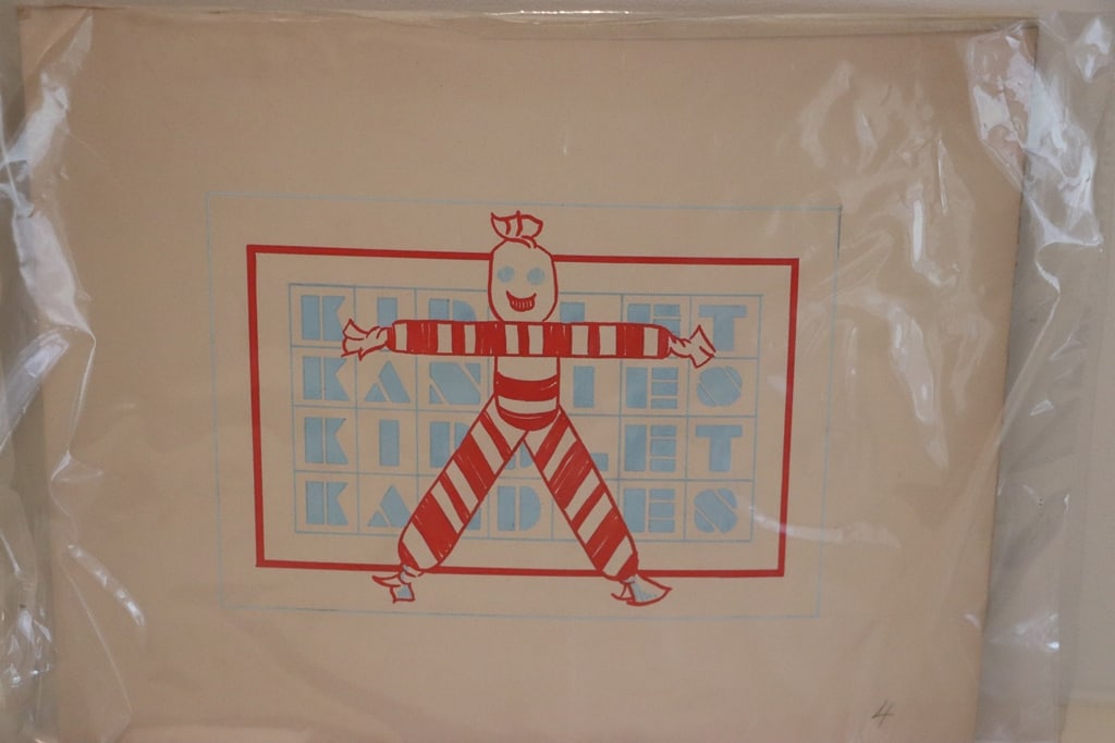 KIDDLET KANDOES ART: A KIDDLET KANDIES ORIGINAL PASTEL ON BOARD ART BY KEBBIE KOELBLIN (BLUM). 9X11. VERY GOOD CONDITION. 