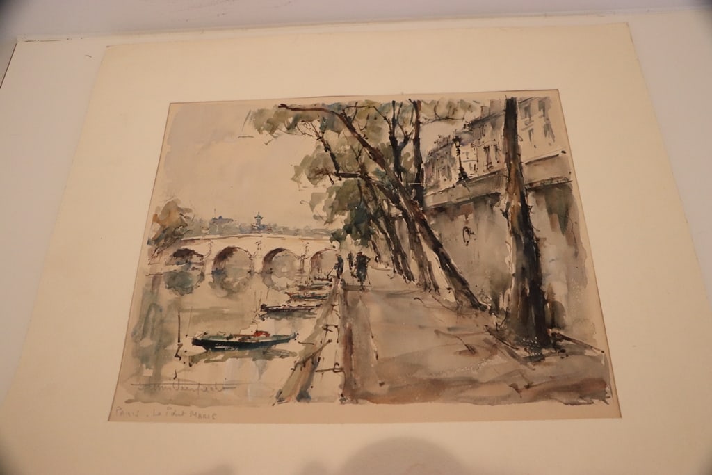 DENIS VERSPECHT SIGNED: A DENIS VERSPECHT SIGNED WATER COLOR. 13X15. VERY GOOD CONDITION. 