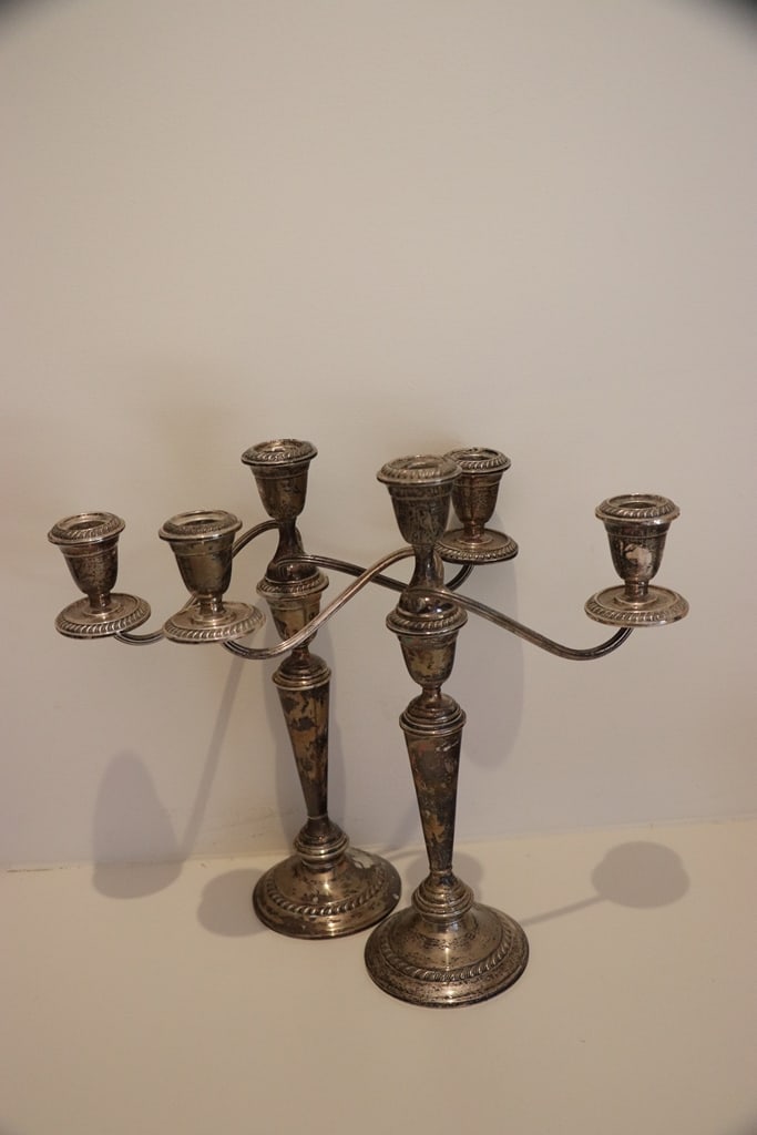 STERLING CANDLESTICKS (1 of 1)