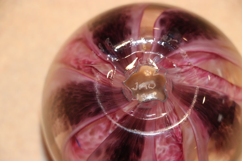 SIGNED ART GLASS - 2