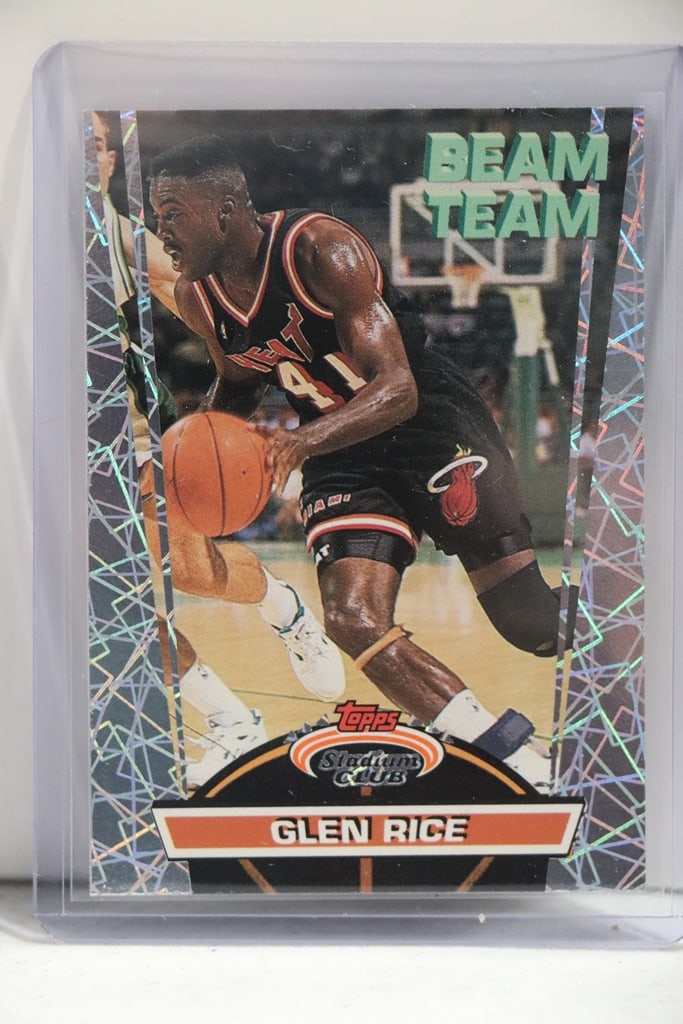 GLEN RICE 1992-93 STADIUM CLUB BEAM TEAM SP: NEAR MINT OR BETTER CONDITION 
