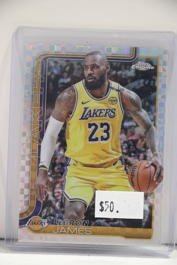 LEBRON JAMES 2025-26 TOPPS CHROME XFRACTOR: NEAR MINT OR BETTER CONDITION 