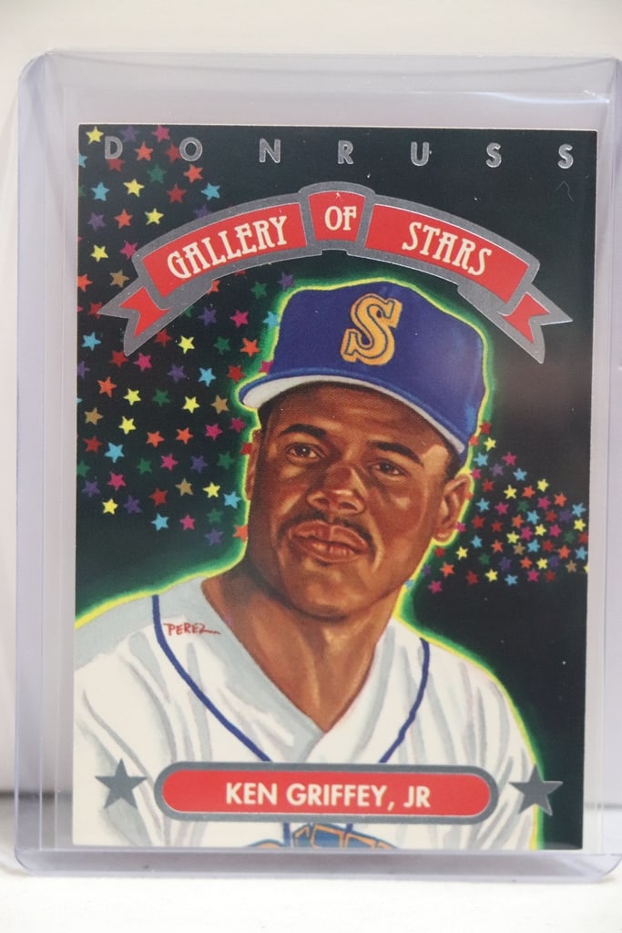 KEN GRIFFEY JR 1993 DONRUSS TRIPLE PLAY GALLERY OF STARS INSERT: NEAR MINT OR BETTER CONDITION