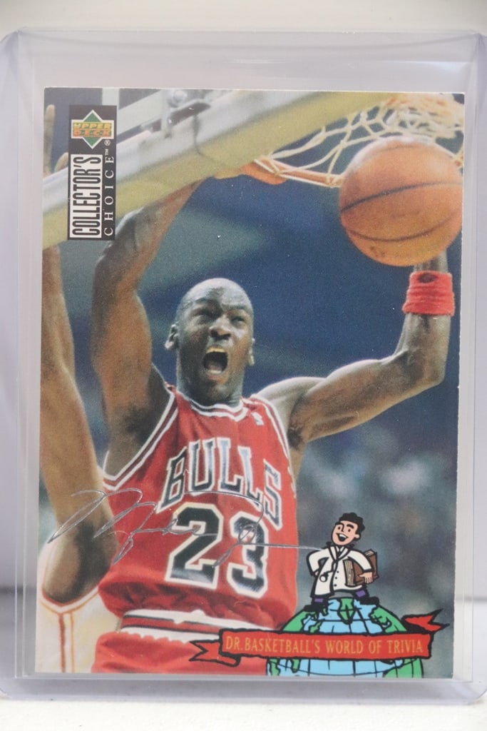 MICHAEL JORDAN 1994-95 UPPER DECK CHOICE SILVER SIGNATURE SP: NEAR MINT OR BETTER CONDITION 