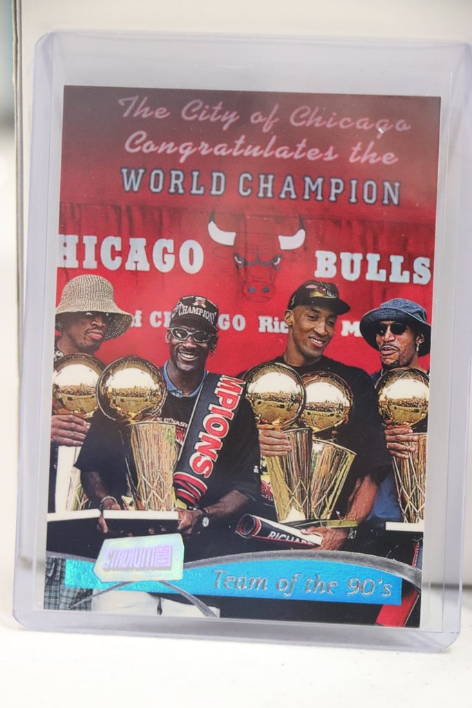 MICHAEL JORDAN PIPPEN RODMAN 1997-98 STADIUM CLUB TEAM OF THE 90'S: NEAR MINT OR BETTER CONDITION 