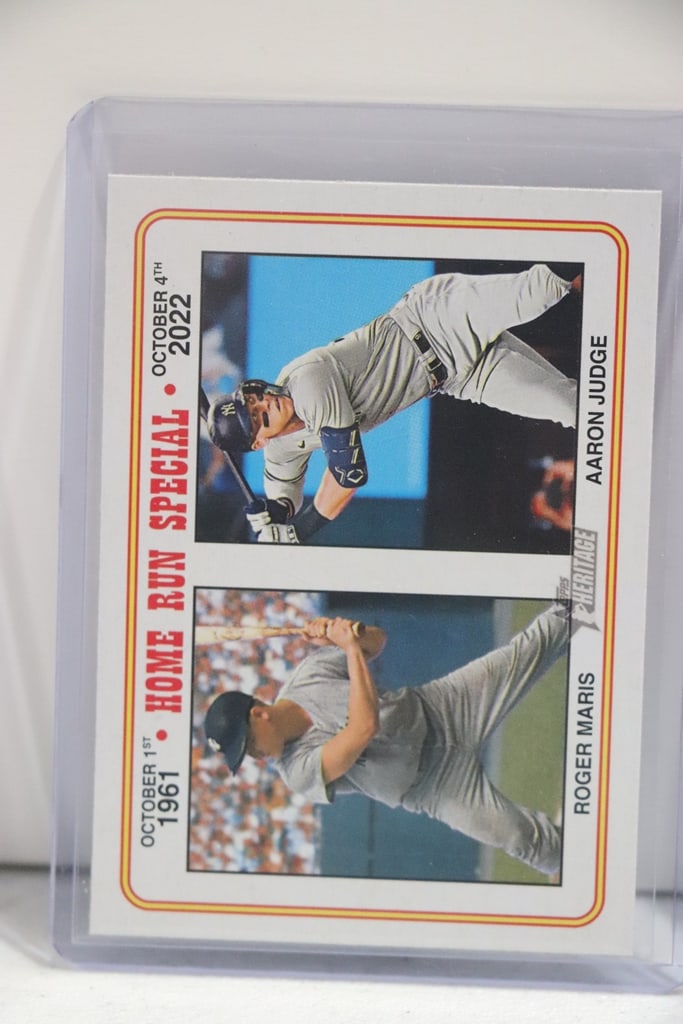 AARON JUDGE ROGER MARIS 2023 TOPPS HERITAGE HOME RUN SPECIAL: NEAR MINT OR BETTER CONDITION 