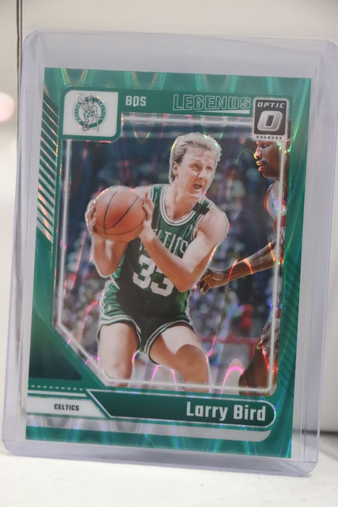LARRY BIRD 2024-25 PANINI OPTIC GREEN LAVA PRIZM COLOR MATCH: NEAR MINT OR BETTER CONDITION 