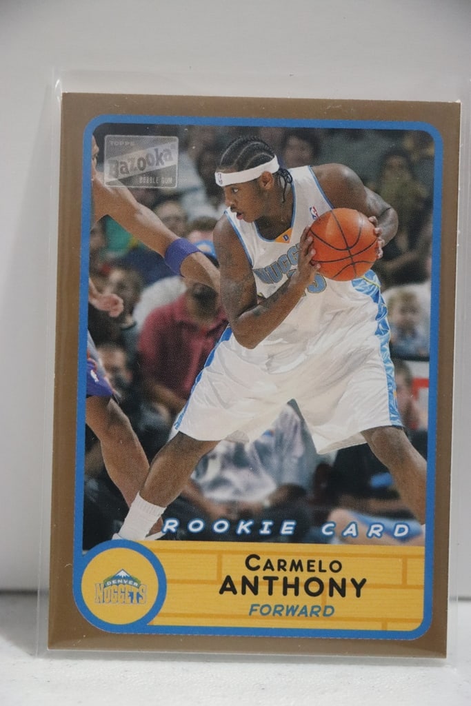 CARMELO ANTHONY 2003-04 TOPPS BAZOOKA GOLD ROOKIE CARD SP: NEAR MINT OR BETTER CONDITION 