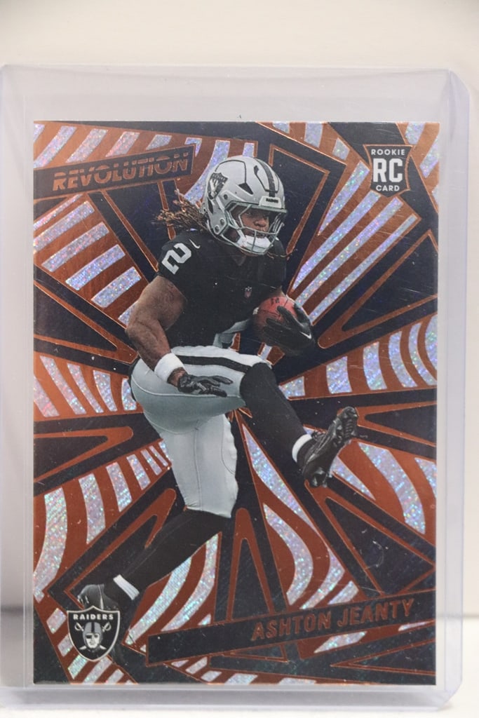 ASHTON JEANTY 2025 PANINI REVOLUTION ROOKIE CARD: NEAR MINT OR BETTER CONDITION 