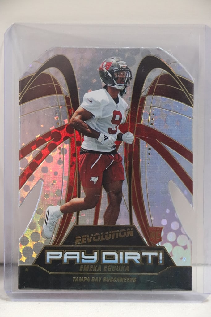EMEKA EGBUKA 2025 PANINI REVOLUTION PAYDIRT ROOKIE CARD SP: NEAR MINT OR BETTER CONDITION