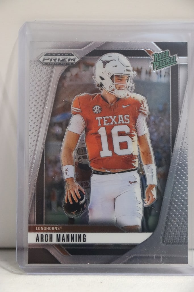 ARCH MANNING 2025 PANINI PRIZM DRAFT RATED PROSPECT ROOKIE CARD: NEAR MINT OR BETTER CONDITION