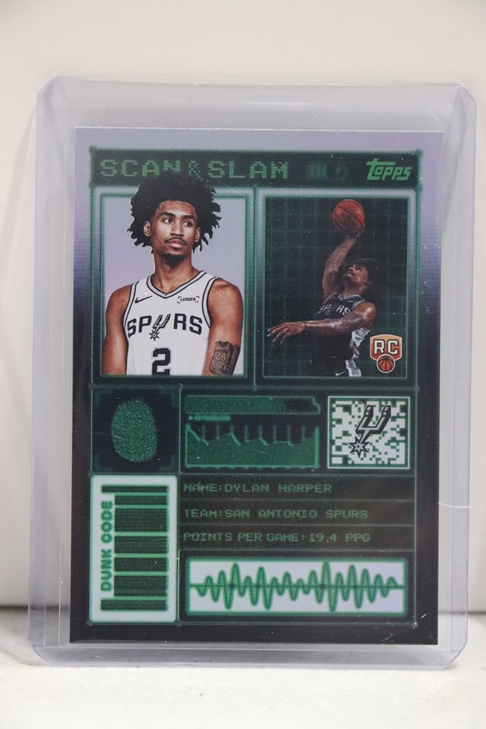 DYLAN HARPER 2025-26 TOPPS SCAN & SLAM ROOKIE CARD: NEAR MINT OR BETTER CONDITION 