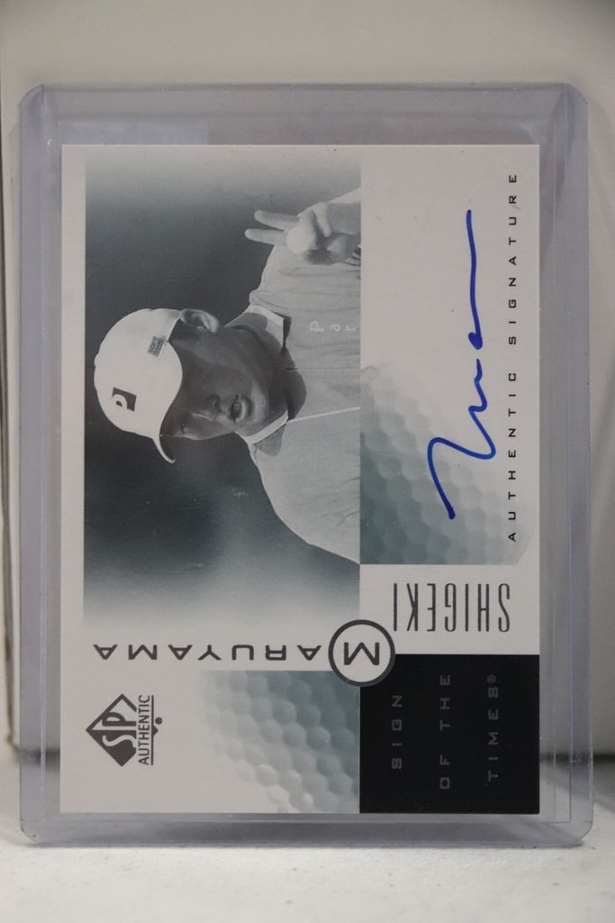 SHIGEKI MARUYAMA 2001 SP AUTHENTIC AUTOGRAPH CARD: NEAR MINT OR BETTER CONDITION 