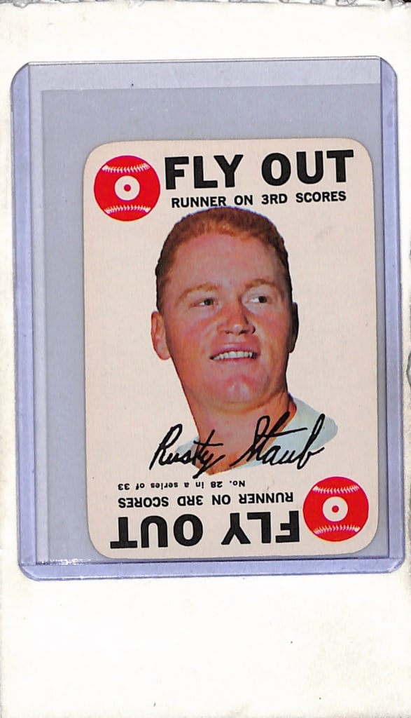 RUSTY STAUB 1968 TOPPS GAME CARD