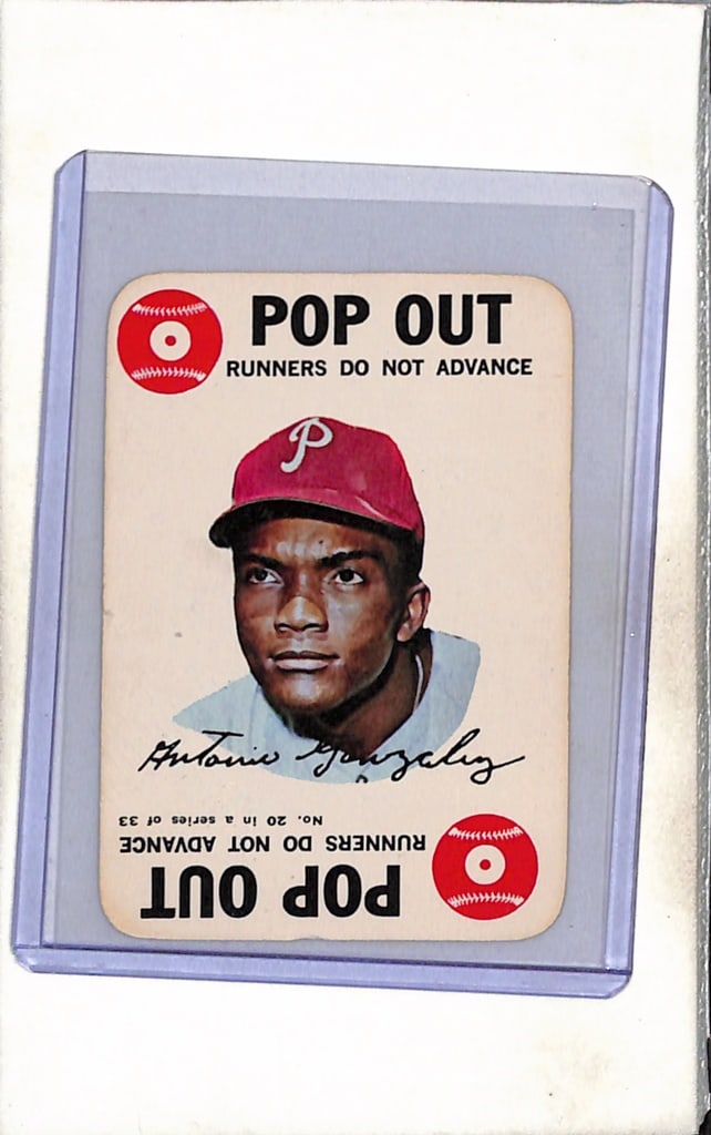 TONY GONZALEZ 1968 TOPPS GAME CARD: VERY GOOD CONDITION 