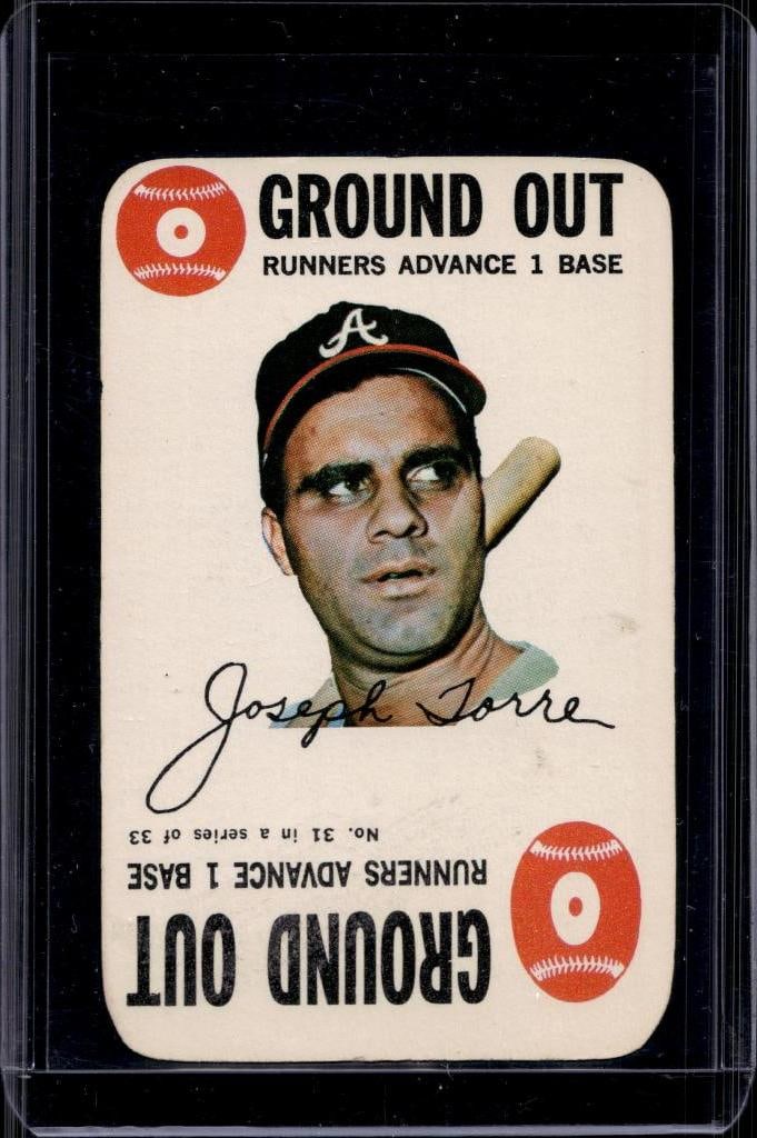 JOE TORRE 1968 TOPPS GAME CARD: VERY GOOD CONDITION 