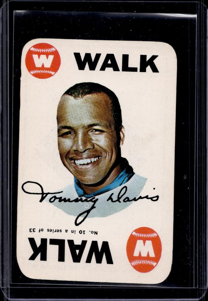 TOMMY DAVIS 1968 TOPPS GAME CARD: VERY GOOD CONDITION 