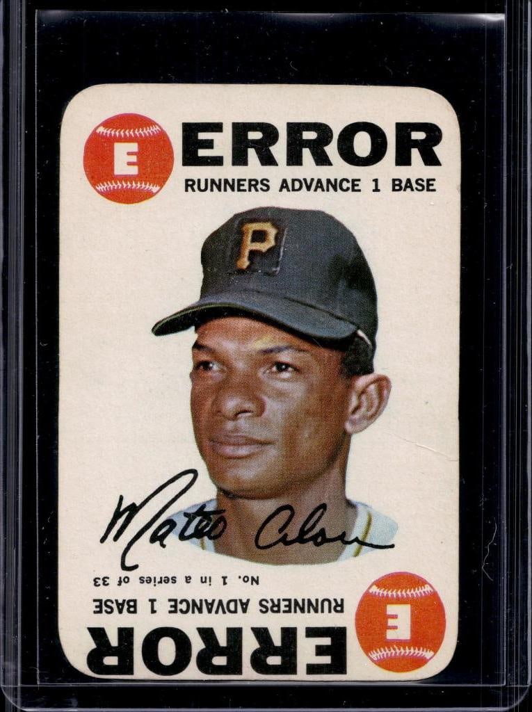 MATTY ALOU 1968 TOPPS GAME CARD: VERY GOOD CONDITION 