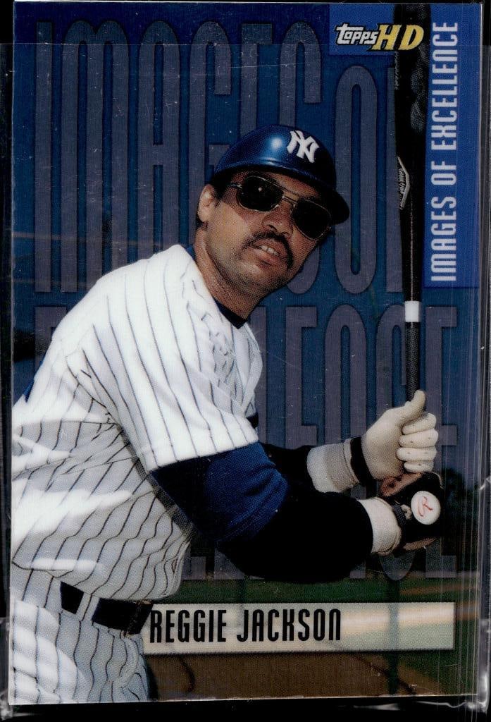 REGGIE JACKSON 2000 TOPPS HD IMAGES OF EXCELLENCE INSERT: NEAR MINT OR BETTER CONDITION 