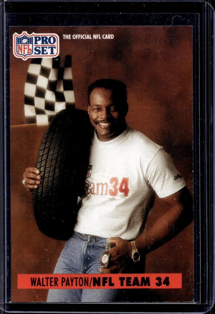 WALTER PAYTON 1991 PRO SET TEAM 34 RACING SPECIAL SP: NEAR MINT OR BETTER CONDITION 