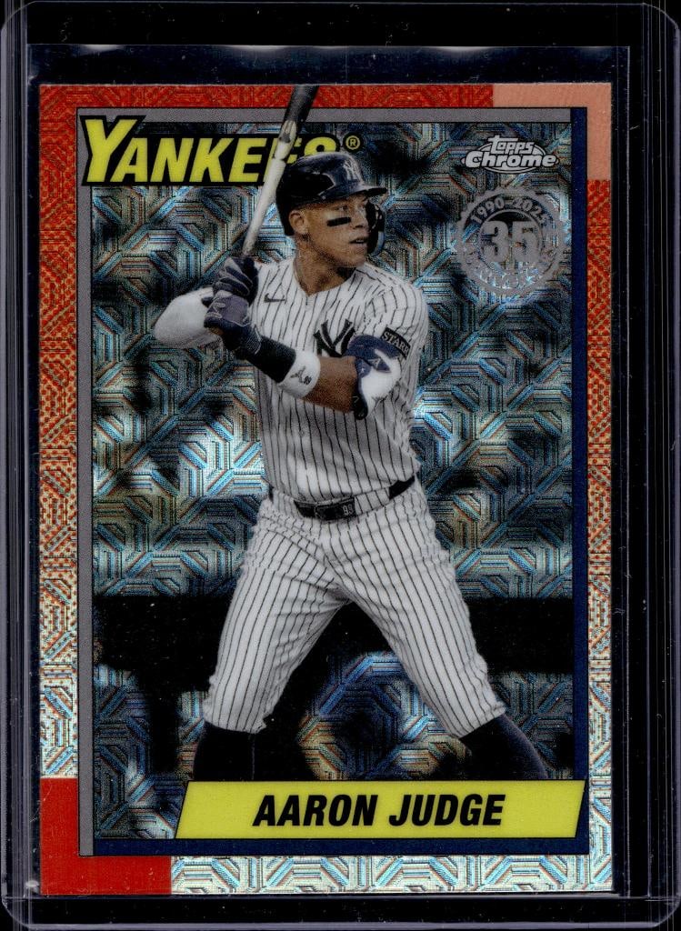 AARON JUDGE 2025 TOPPS CHROME 1990 RETRO SILVER REFRACTOR (1 of 1)