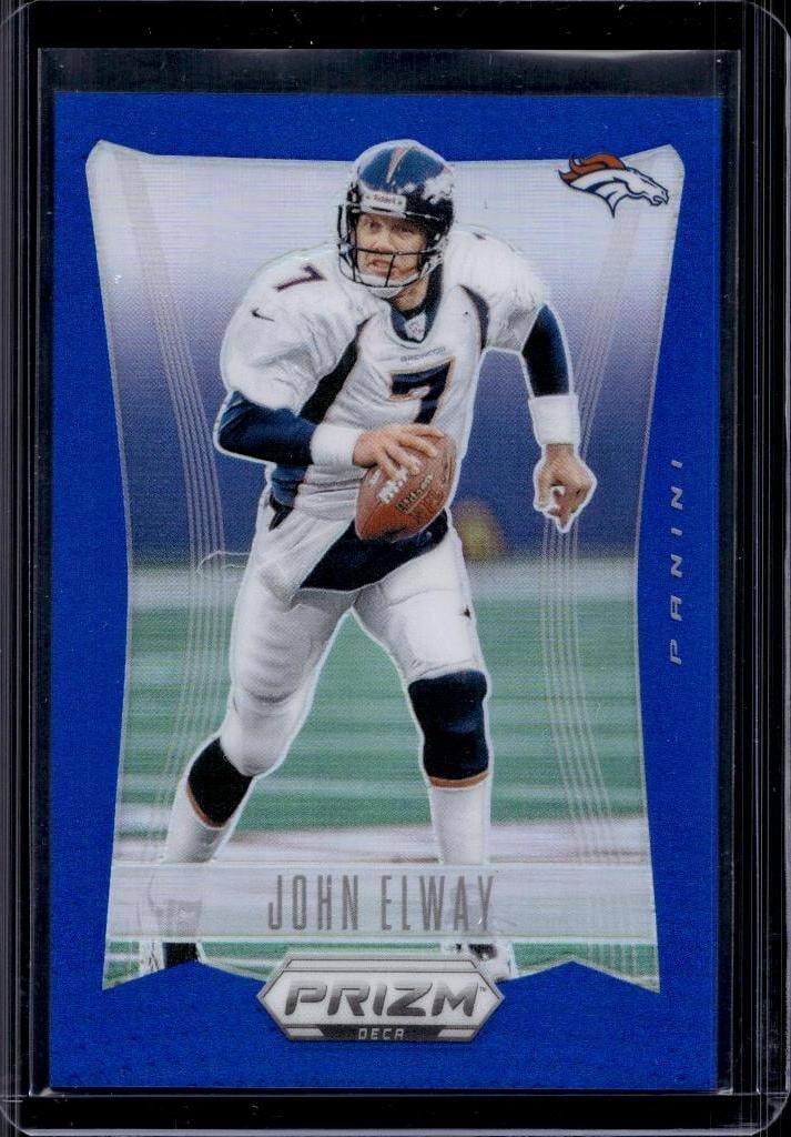 JOHN ELWAY 2024 PANINI PRIZM DECA BLUE PRIZM COLOR MATCH: 58/149. NEAR MINT OR BETTER CONDITION 