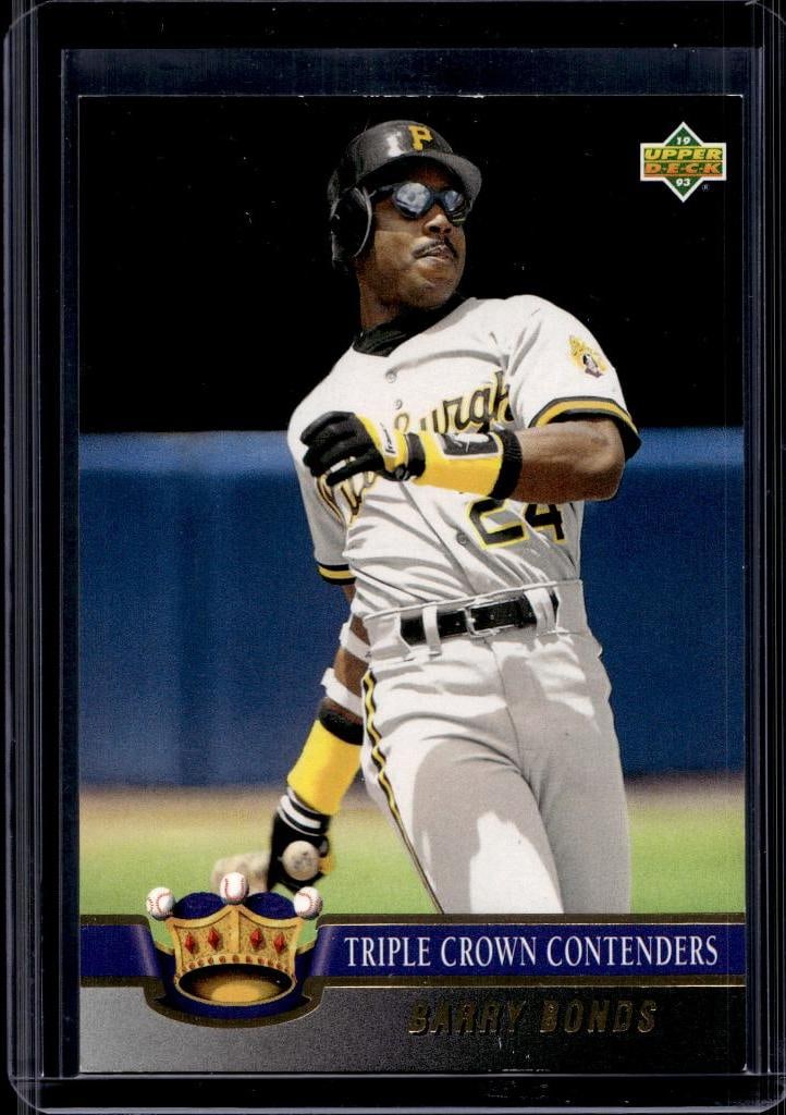 BARRY BONDS 1993 UPPER DECK TRIPLE CROWN INSERT: NEAR MINT OR BETTER CONDITION 