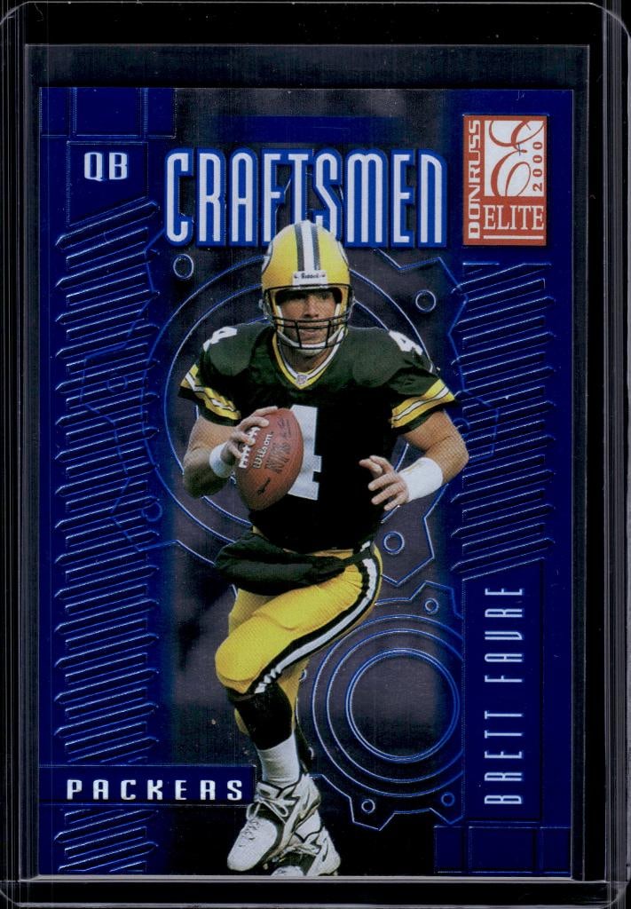 BRETT FAVRE 2000 DONRUSS ELITE CRAFTSMEN INSERT: 1300/2500. NEAR MINT OR BETTER CONDITION 