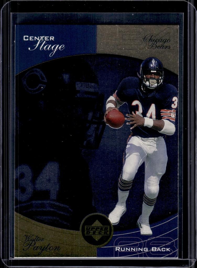 WALTER PAYTON 1999 UPPER DECK OVATION CENTER STAGE INSERT: NEAR MINT OR BETTER CONDITION 