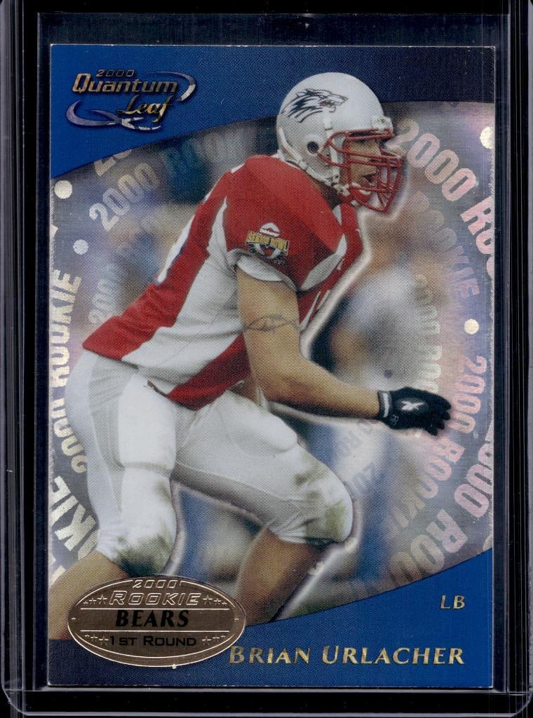 BRIAN URLACHER 2000 QUANTUM LEAF ROOKIE CARD: NEAR MINT OR BETTER CONDITION
