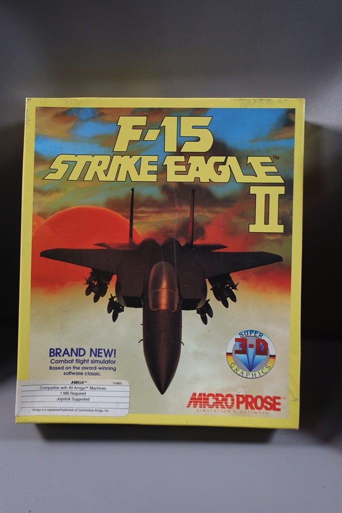 PC GAME: AN AMIGA F-15 STRIKE EAGLE II PC GAME. 
