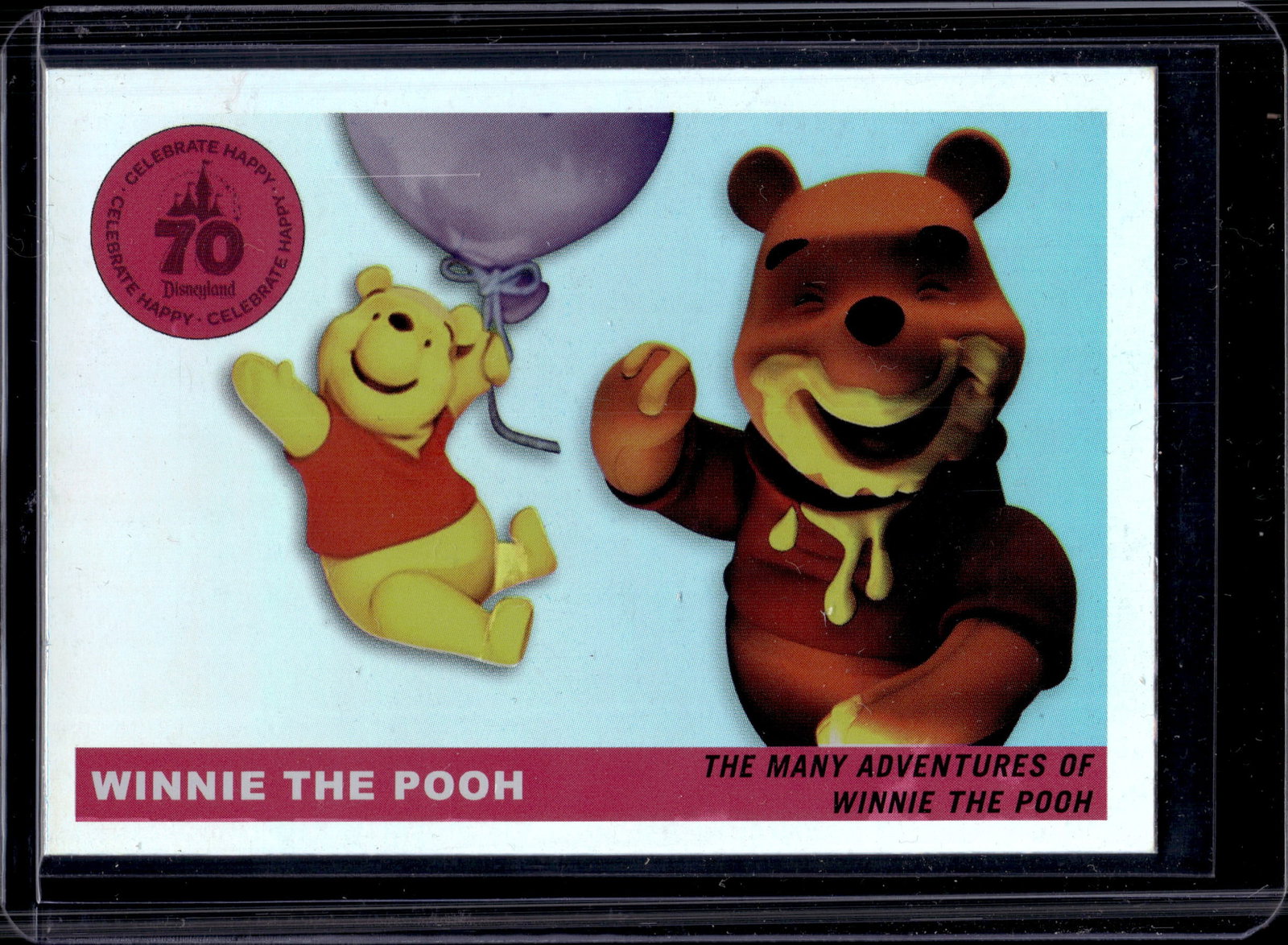 WINNIE THE POOH 2025 TOPPS DISNEYLAND 70TH ANNIVERSARY HOLO: NEAR MINT OR BETTER CONDITION 