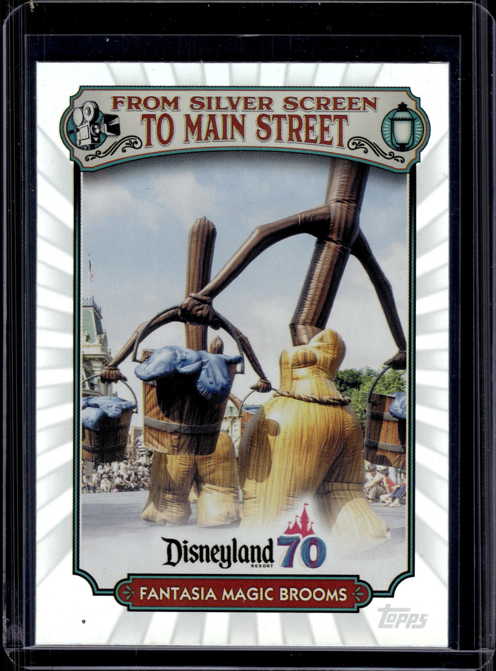 FANTASIA MAGIC BROOMS 2025 TOPPS DISNEYLAND 70TH ANNIVERSARY HOLO: NEAR MINT OR BETTER CONDITION 