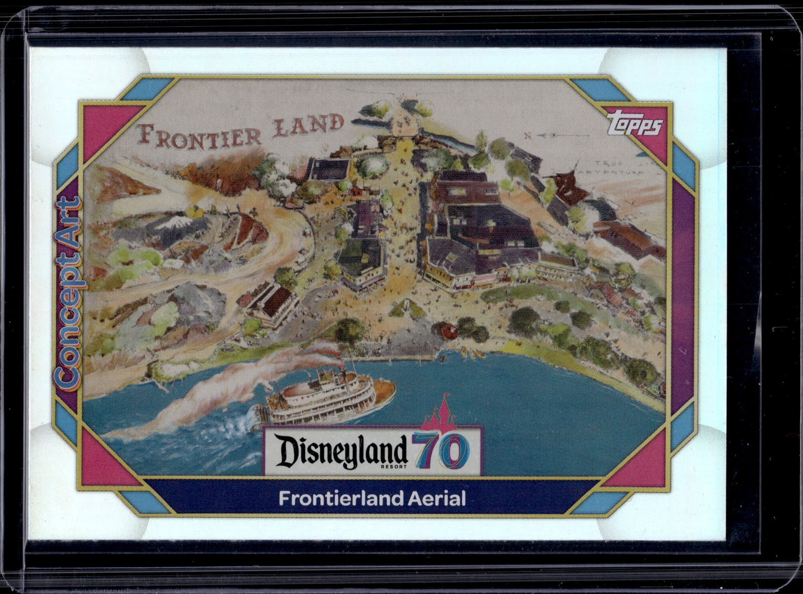 FRONTIERLAND 2025 TOPPS DISNEYLAND 70TH ANNIVERSARY HOLO: NEAR MINT OR BETTER CONDITION 