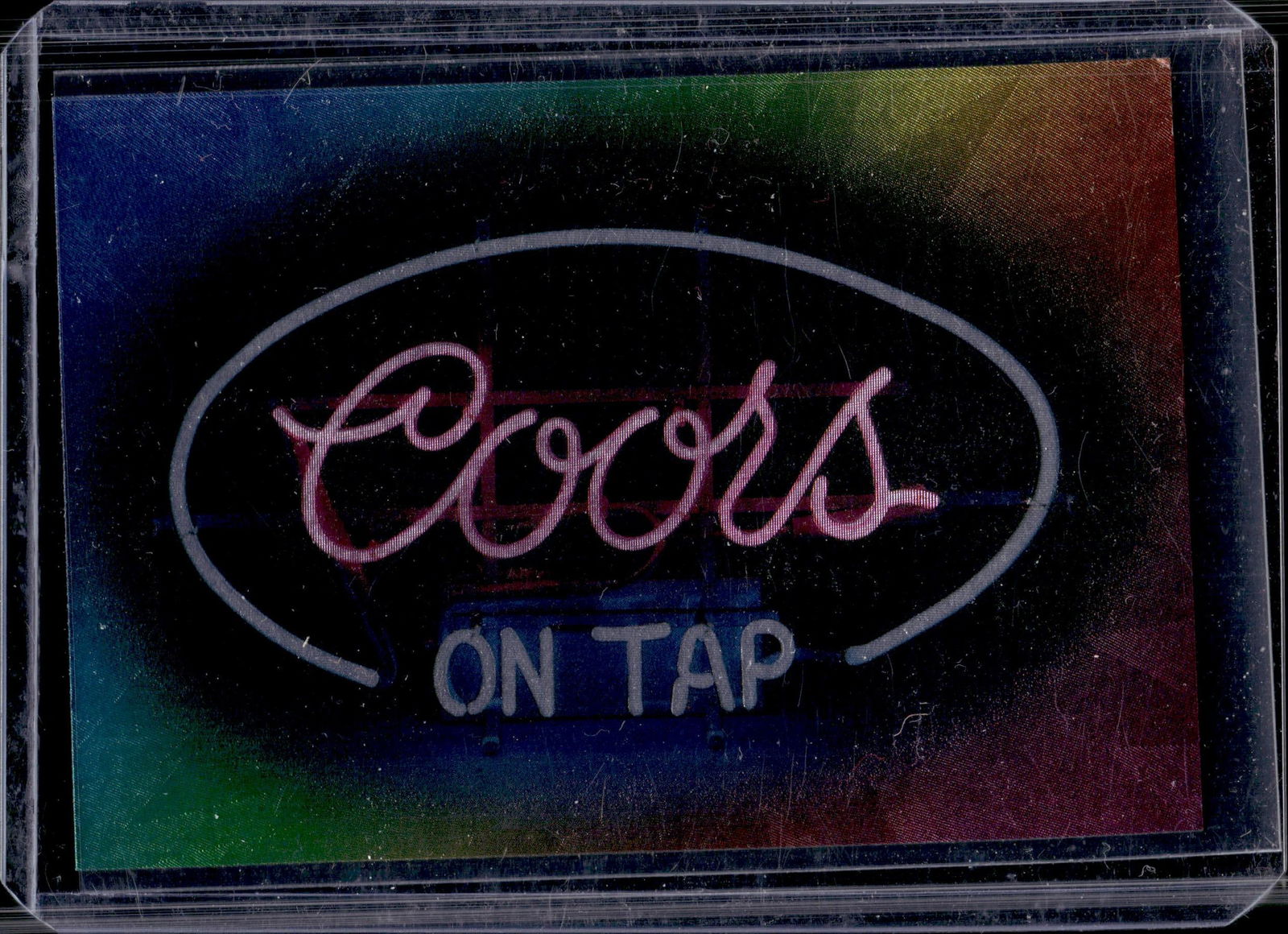 COORS ON TAP 1995 COORS BREWING NEON LIGHTS CHROMIUM INSERT: NEAR MINT OR BETTER CONDITION 