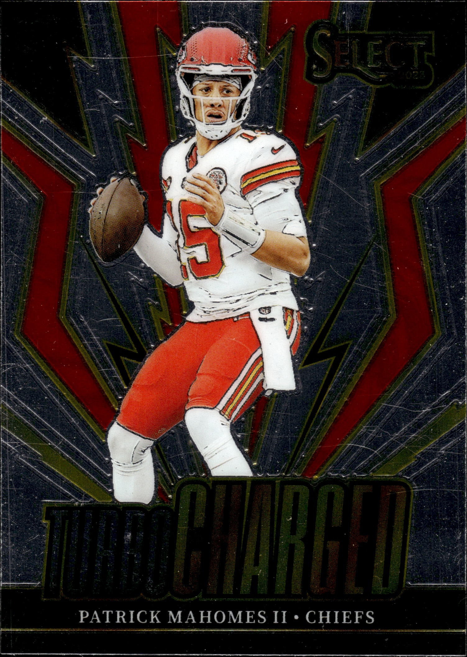 PATRICK MAHOMES 2023 PANINI SELECT TURBO CHARGED INSERT: NEAR MINT OR BETTER CONDITION 