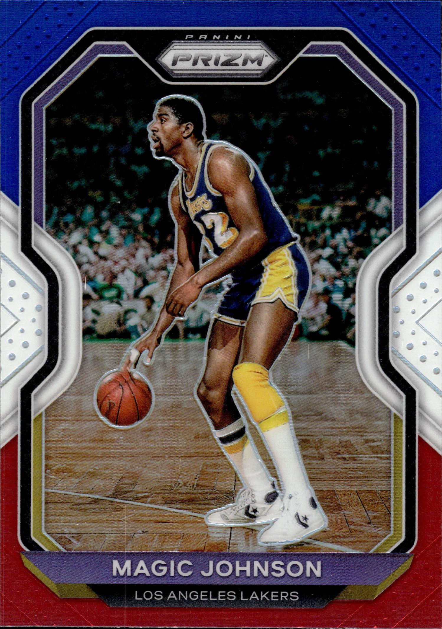 MAGIC JOHNSON 2020-21 PANINI PRIZM RED WHITE & BLUE PRIZM: NEAR MINT OR BETTER CONDITION 