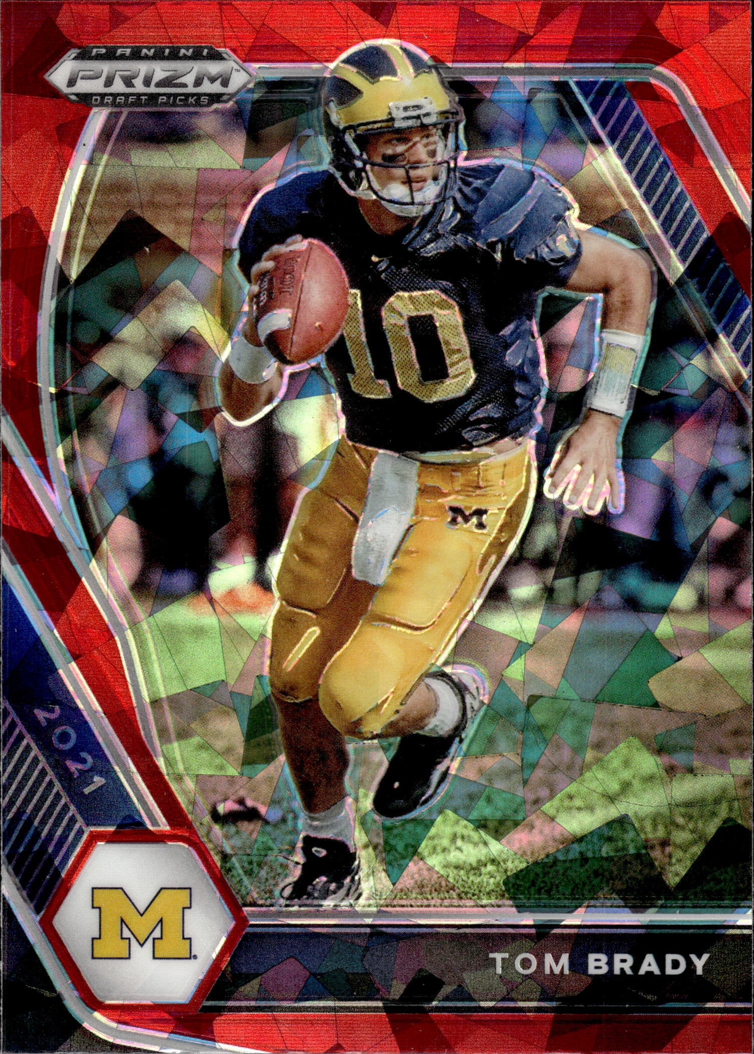 TOM BRADY 2021 PANINI PRIZM DRAFT RED ICE PRIZM: NEAR MINT OR BETTER CONDITION 