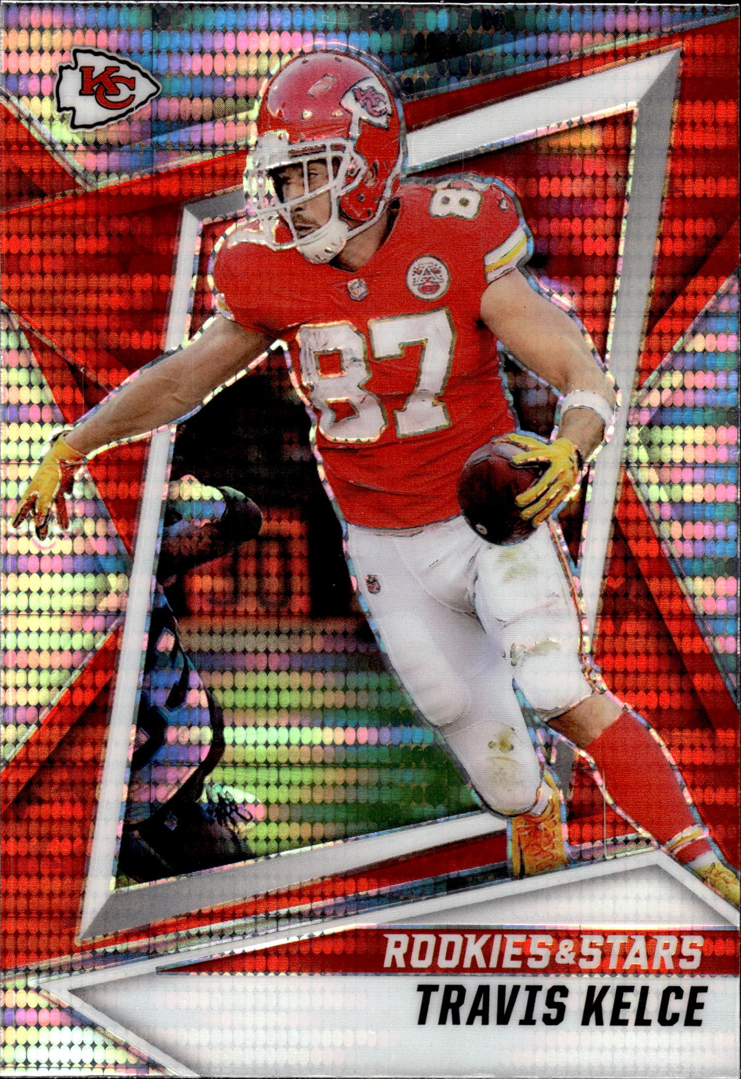 TRAVIS KELCE 2021 PANINI ROOKIES & STARS HYPER SILVER PRIZM: NEAR MINT OR BETTER CONDITION 