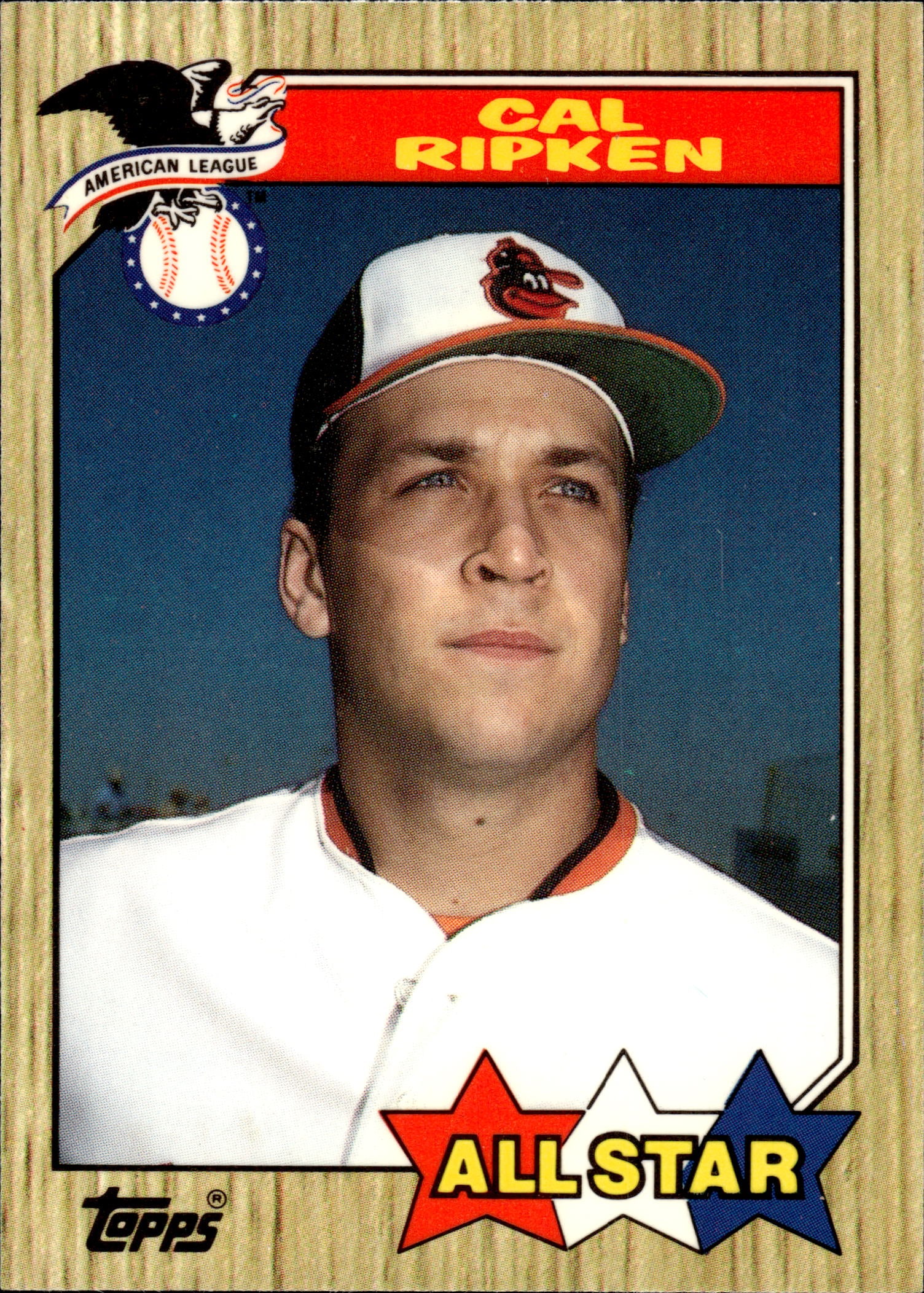 CAL RIPKEN JR ALL-STAR 1987 TOPPS TIFFANY: NEAR MINT OR BETTER CONDITION 