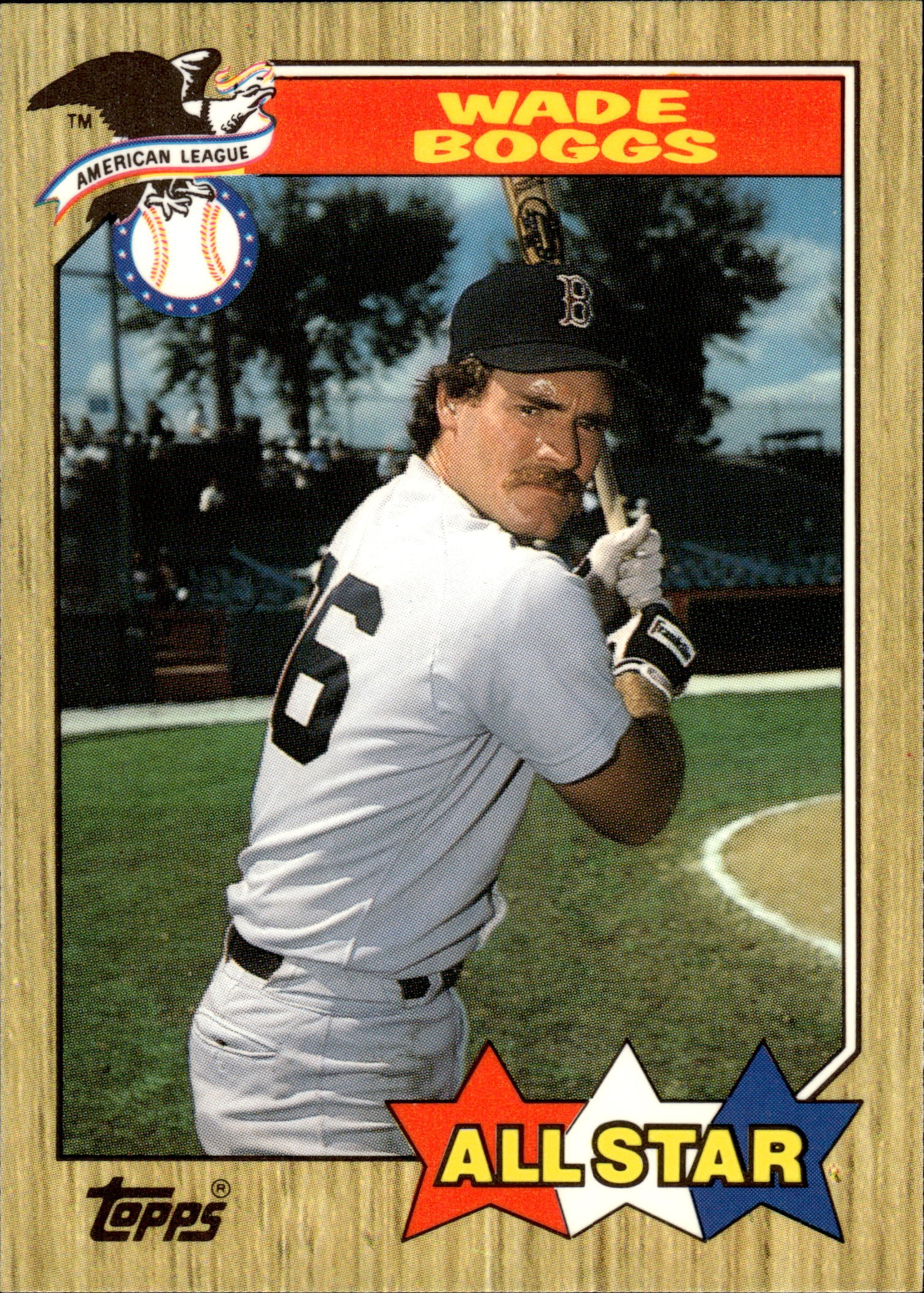 WADE BOGGS ALL-STAR 1987 TOPPS TIFFANY: NEAR MINT OR BETTER CONDITION
