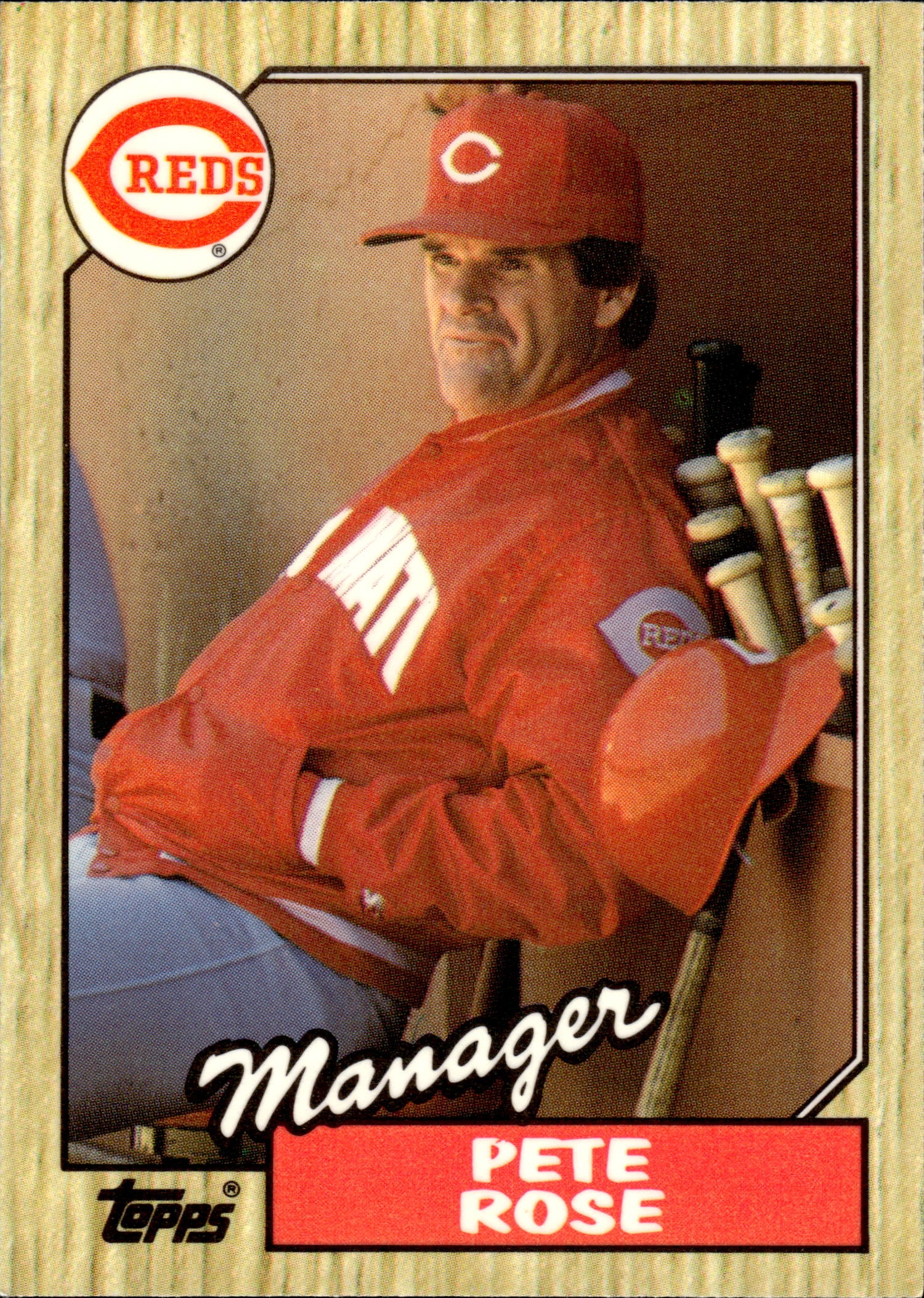 PETE ROSE MANAGER 1987 TOPPS TIFFANY: NEAR MINT OR BETTER CONDITION 