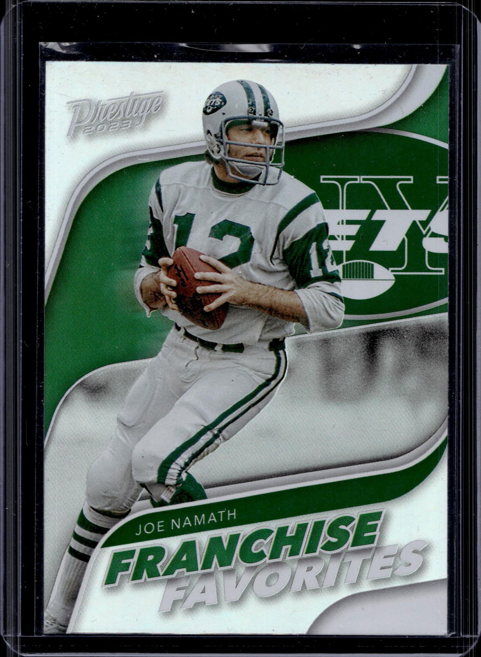JOE NAMATH 2023 PANINI PRESTIGE FRANCHISE FAVORITES INSERT: NEAR MINT OR BETTER CONDITION 